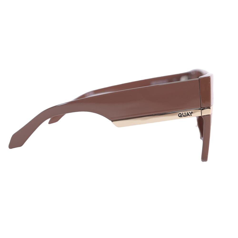 Quay Australia NOTORIOUS Oversized Square Womens Sunglasses - Doe/Brown - NWT - Picture 6 of 9